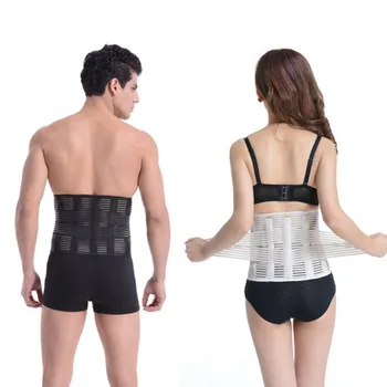 

New Double Pull Lumbar Adjustable Support Lower Back Belt Brace Pain Relief Unisex Sports Protection Waist Kidney Slim Belt