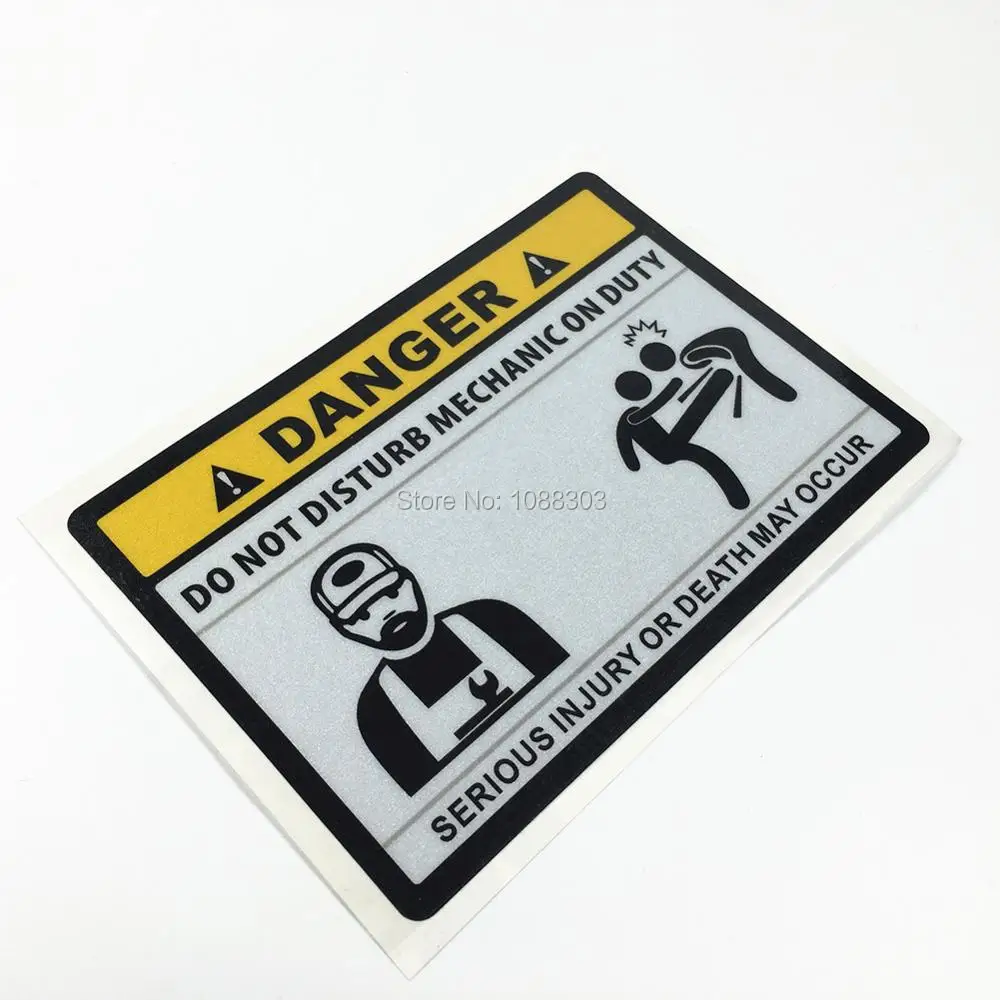 Lucu Kepribadian Stiker Peringatan BAHAYA Memancing Luar Memancing