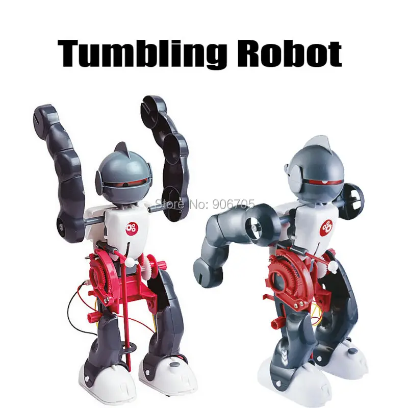 

Action Figures Tumbling Robot experiment DIY assembling 3-Mode Assembly Toy Kit DIY Electric Robotics Creative Educational Toys