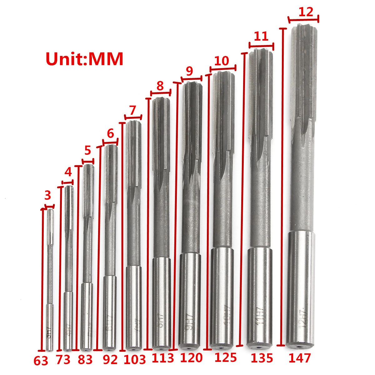 SHGO-10pcs HSS H7 прямой хвостовик фрезерного S комплект точный патрон ...