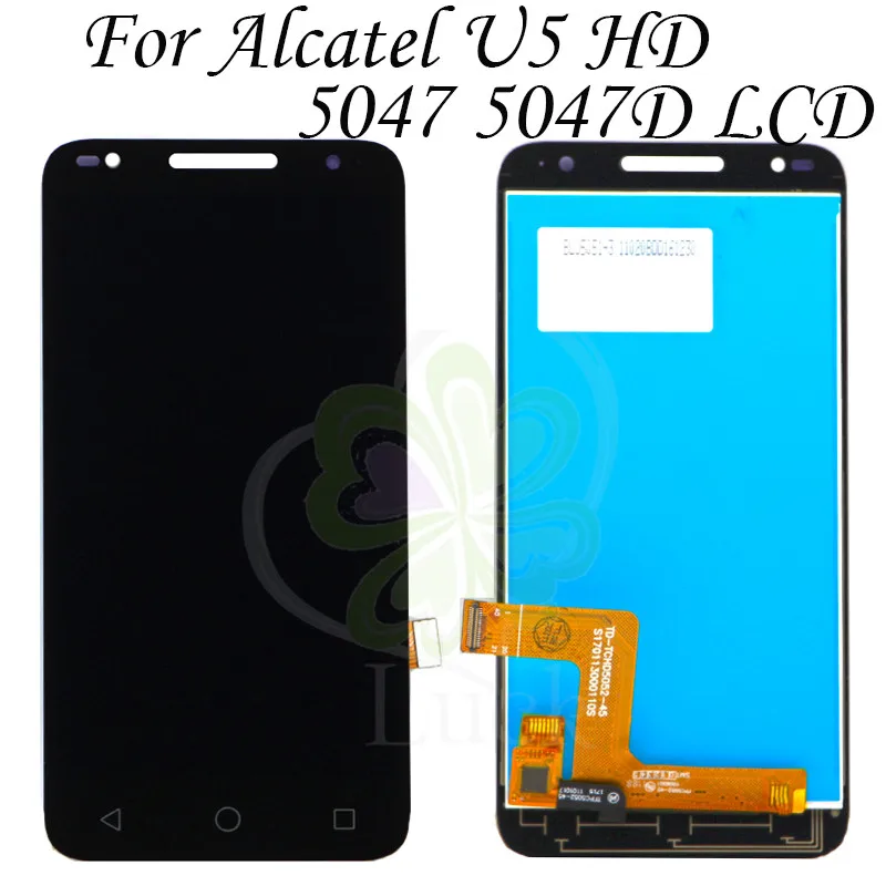 Для Alcatel U5 HD 5047i 5047D 5047Y ЖК-дисплей кодирующий преобразователь сенсорного экрана в