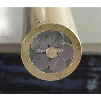 

8mm Diameter DIY Knife Shank Mosaics Pin Rivets 9cm Length Nail Brass Tube+steel Tube #P62