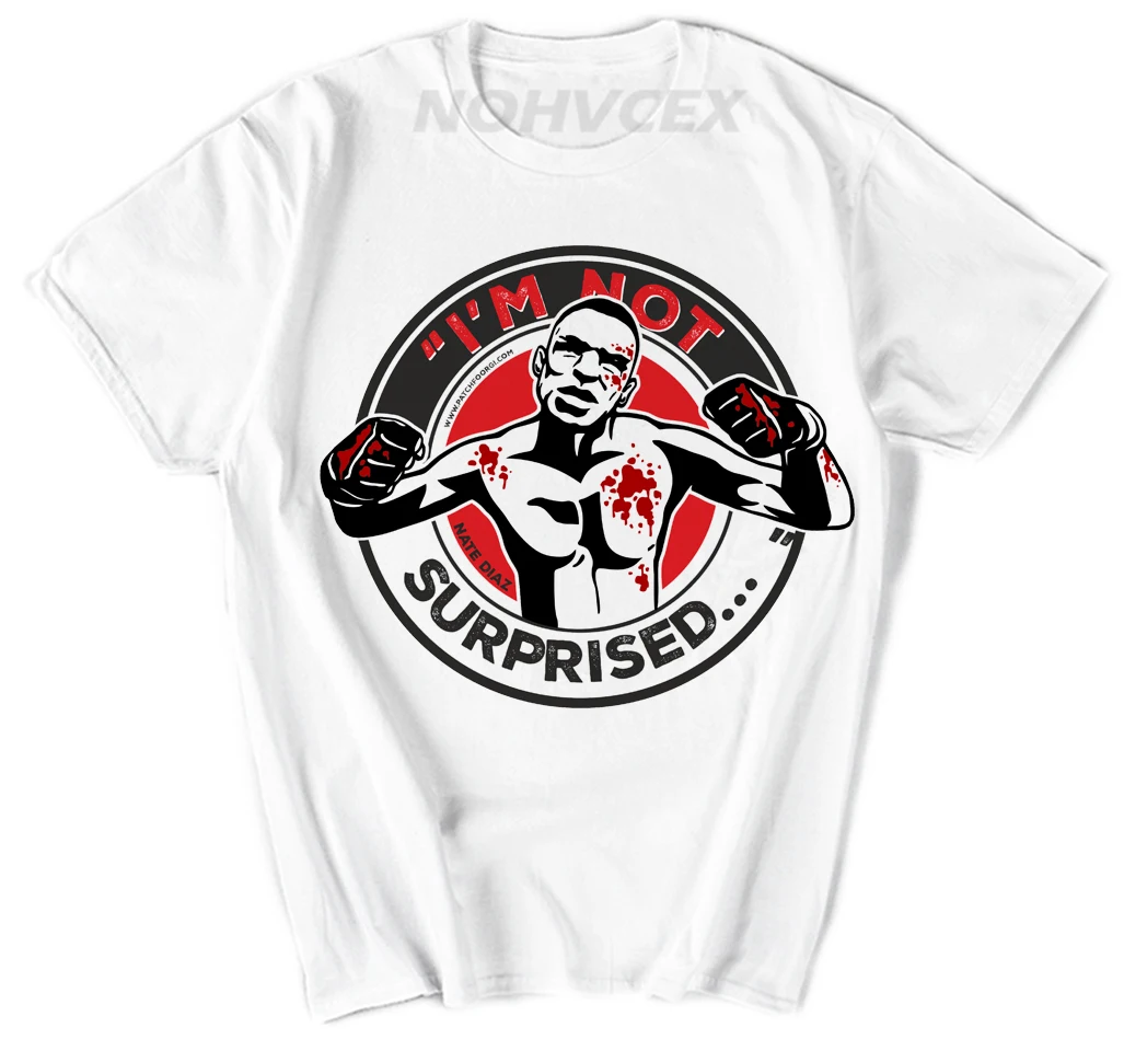 Летняя модная мужская футболка Nate Diaz, новая забавная футболка MMA с рукавом реглан, хлопковая Футболка с круглым вырезом
