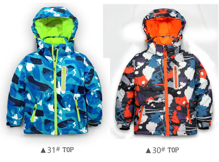 Детские спортивные лыжные костюмы для мальчиков 5-16 лет, спортивный костюм для мальчиков и девочек, комплект зимней одежды, куртка с капюшоном, парка для мальчиков