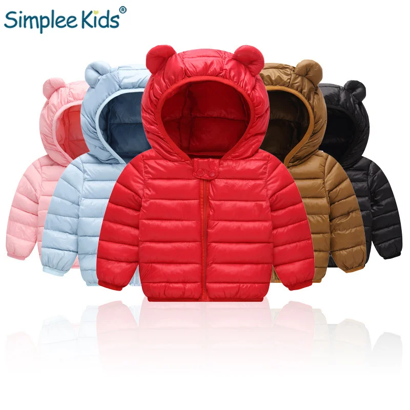 

Simplee Kids Boys White Duck Down Jackets Baby Winter Coat Children's Outerwear Winter Style Girls Warm Coat Clothes for 2-6 Yrs