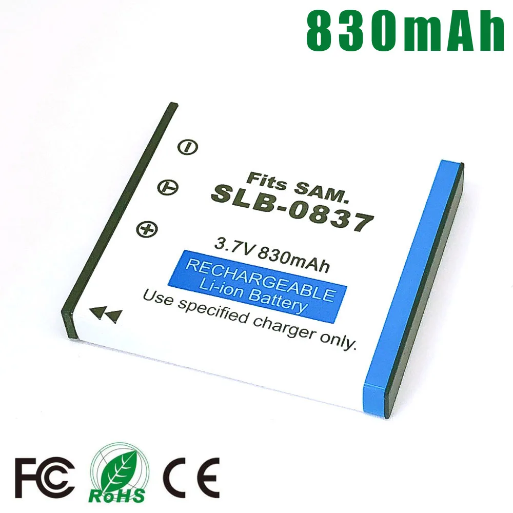 Аккумулятор SLB 0837 SLB0837 для Samsung Digimax i6 PMP i50 L60 NV3 NV7 L80 i70 i70S L700 L700S L73 NV5|Цифровые