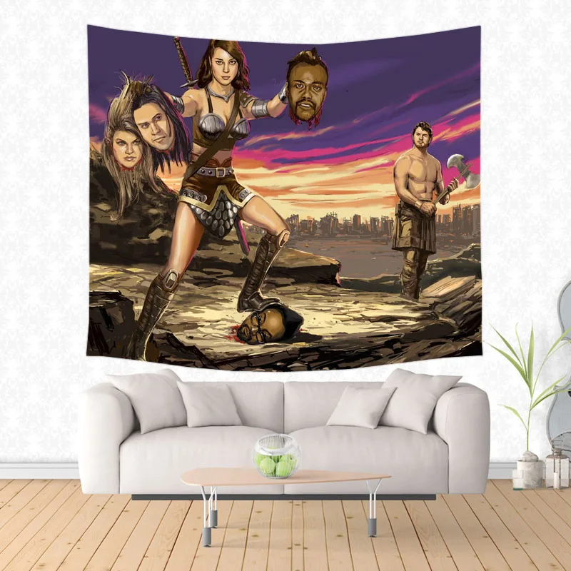 

Parks and Recreation Custom Tapestry Table Cloth Beach Blanket Home Decorative Wall Hanging Picnic Mat