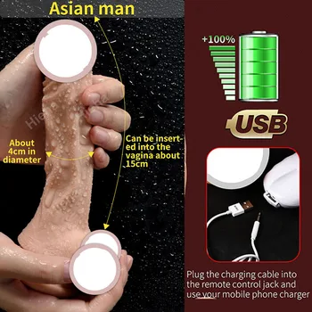 Huge Dildo Vibrator Dildos Realistic Adult Toys Clitoris Stimulator Big Dildos for Women Thrusting Dildo Sex Toys for Woman 6