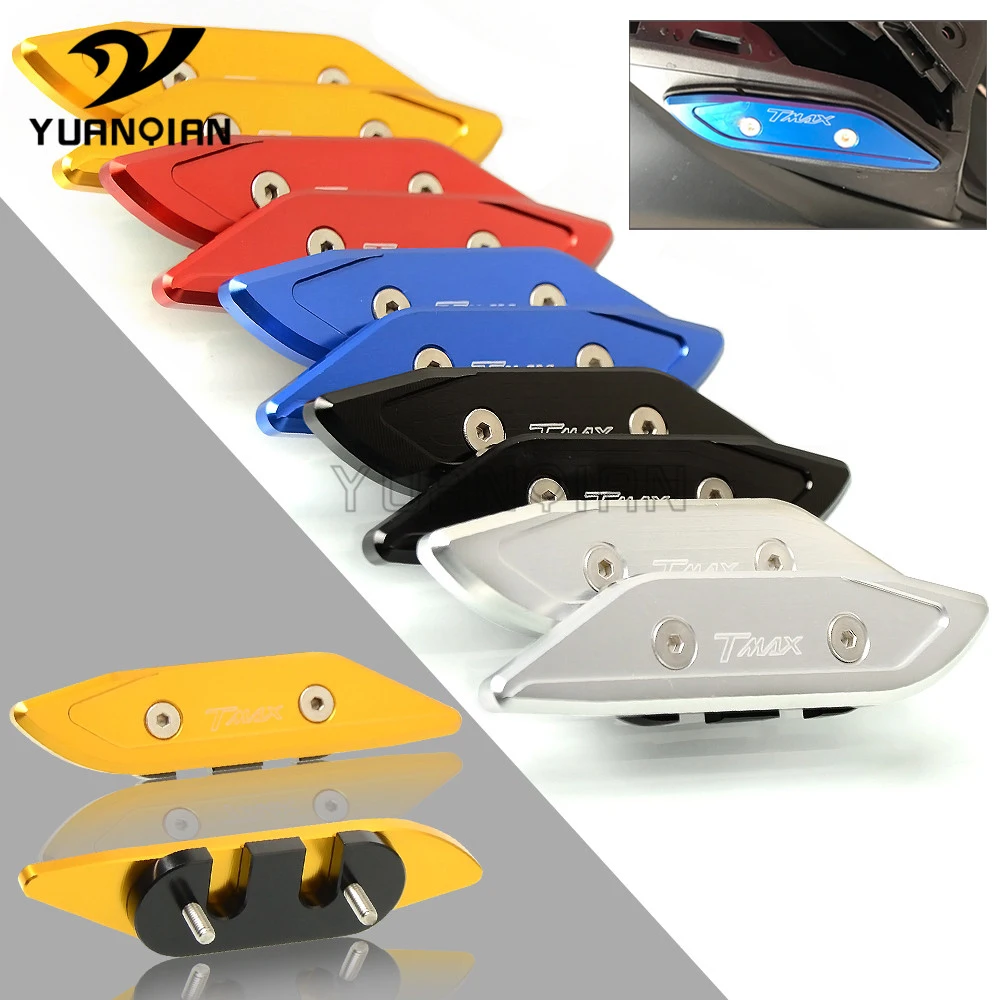 Motorcycle CNC Aluminum Windshield Rear View Side Mirrors Bracket Hole Cap Clamp Cover For YAMAHA T-MAX T MAX TMAX 530 2012-2017 |