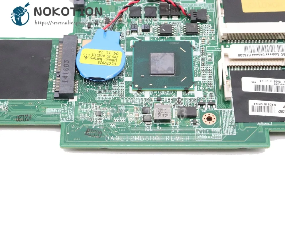 NOKOTION для Lenovo ThinkPad Edge E130 X131E Материнская плата ноутбука SR0U4 I3-2375M Процессор DDR3 04Y1362 DA0LI2MB8F0 основная плата