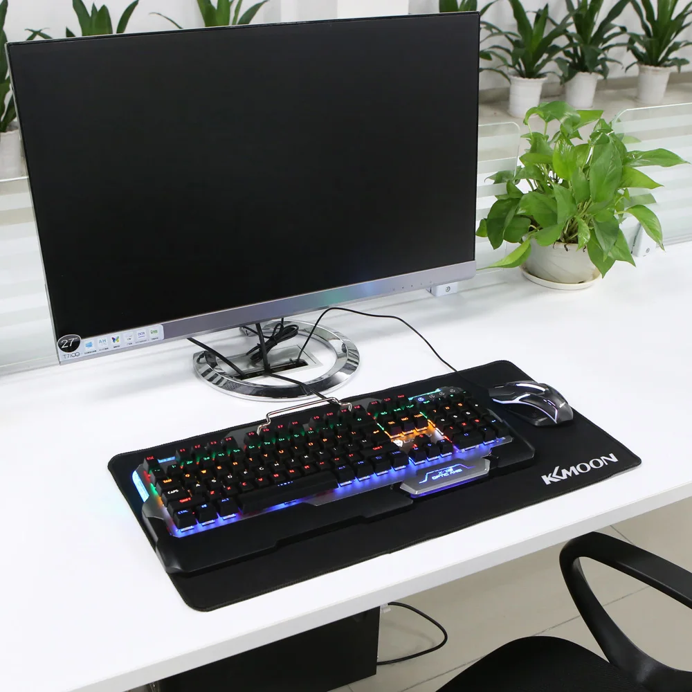 Mouse Pad Gaming Mousepad KKmoon Gaming Mouse Pad Large Size Plain Extended Anti-slip Game Mice Pad Desk Mat for lol surprise Comouter