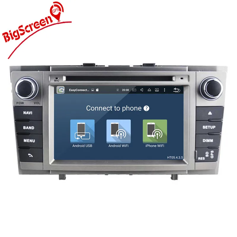 Excellent Android 6.0 7.1 Octa 8 Core Car GPS Navigation For Toyota Avensis T27 2009-2015  Head Unit Multimedia Touch Screen Monitor 3