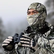 Страйкбол Пейнтбол Wargame Bionic Балаклава камуфляжная маска на все лицо Быстрый капюшон для сушки кемпинга CS полевой охотничий колпак