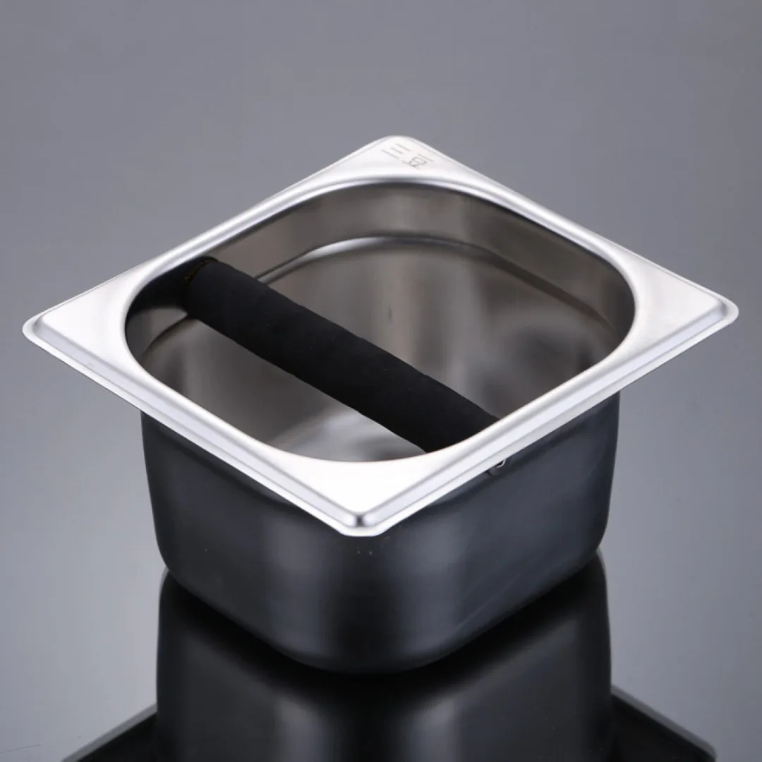 1pc Stainless Steel Tool Accessory Coffee Knock Box for Espress Coffee Maker Machine