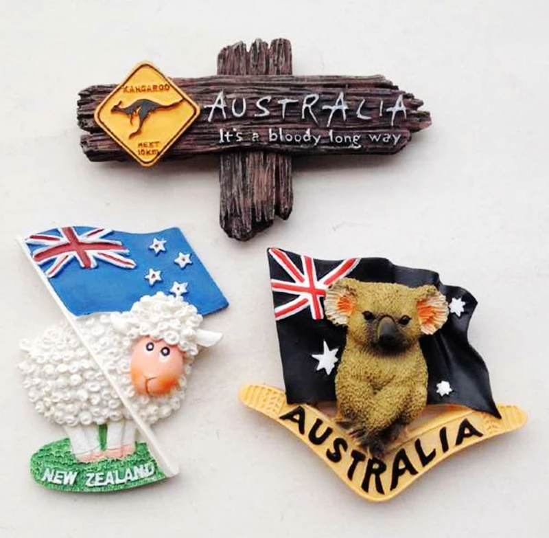 Buy Australian Kangaroo Signpost Sydney Melbourne Perth Fridge Tourism