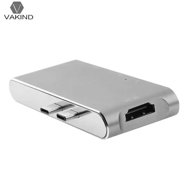 

Dual USB 3.1 Type-C HUB Splitter USB-C to PD Power USB 3.0 HDMI 4K SD Micro SD TF Card Reader Adapter for Macbook Pro