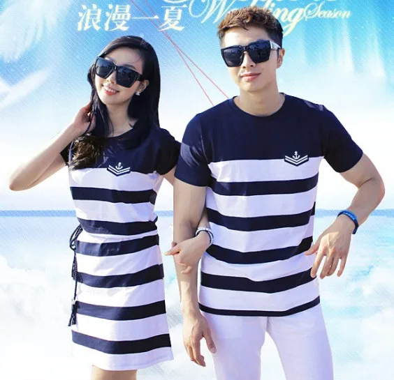 Fashion Couple Clothes Lovers T Shirts Men Women Summer Valentine s Day Casual Beach Wear Cute