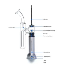 G9 Ручка Портативный Enail мини Henail испаритель Dab Rig распылитель для воска и масел бак вейпер стартовый набор Стекло Курительная трубка Dabber 0C