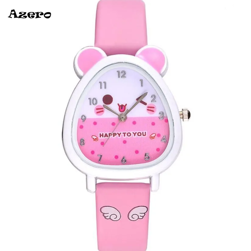 Чудесный дизайн в виде животного для мальчиков и девочек, детские кварцевые часы, подарок на день рождения для детей, Kol Saati Horloge Kinderen, детские часы Kol Saati