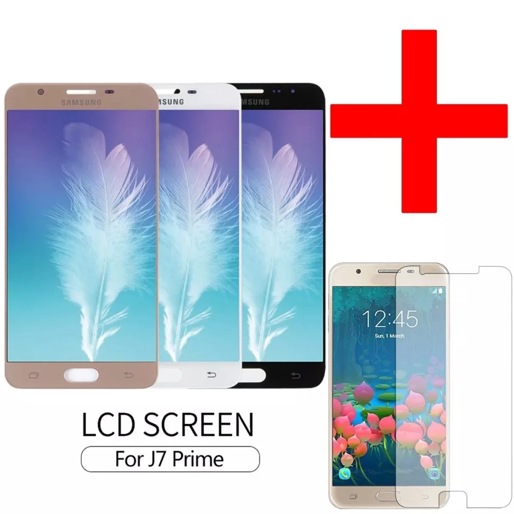 Для SAMSUNG GALAXY J7 Prime LCD G610 G610F G610M дисплей с сенсорным экраном дигитайзер замена для 5