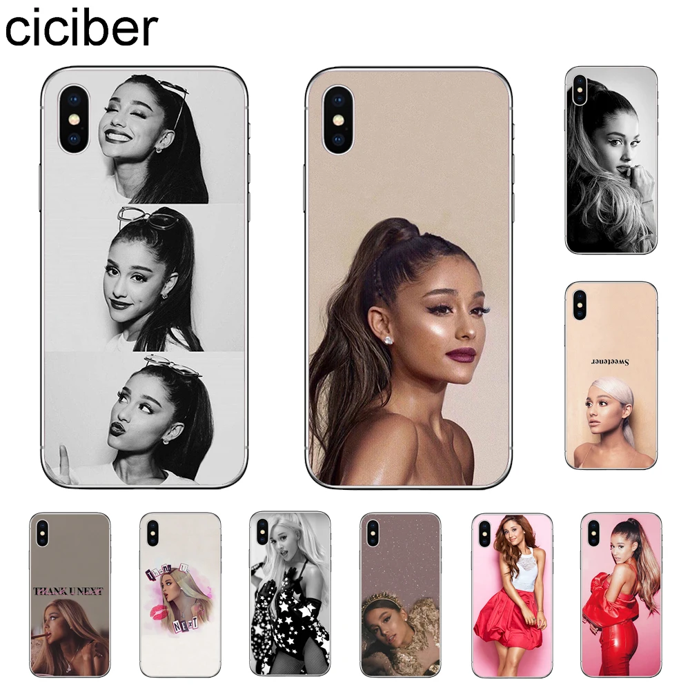 

ciciber Phone Cases For iPhone 7 8 6 6s Plus X XR XS MAX 5S SE Soft TPU Cover For iPhone 11 Pro Max Coque Capinha Ariana Grande