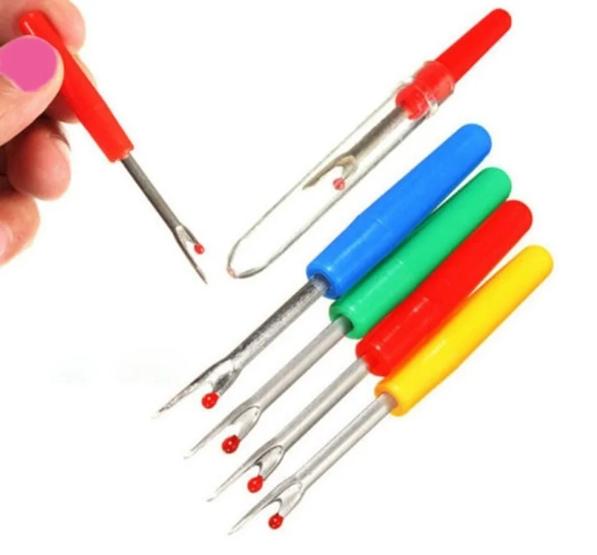 

4pcs X Plastic Handle Seam Stitch Ripper Unpicker Thread Cutter Sewing Tool