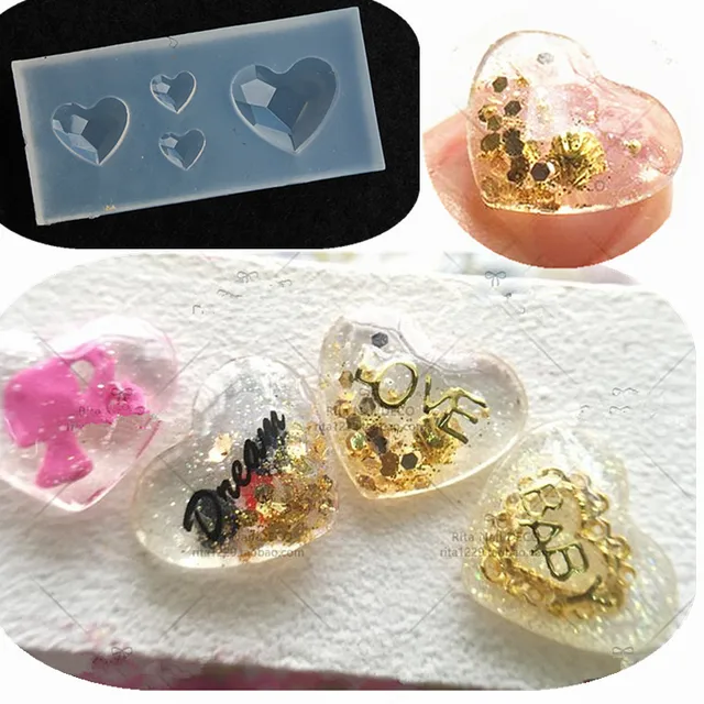 1 stck neue kreative silikon 3d acryl nagel formen edelstein herz kristall muster fr uv gel - Muster Fur Nagel 1 stck neue kreative silikon 3d acryl nagel formen edelstein herz kristall muster fr uv gel - Muster Fur Nagel