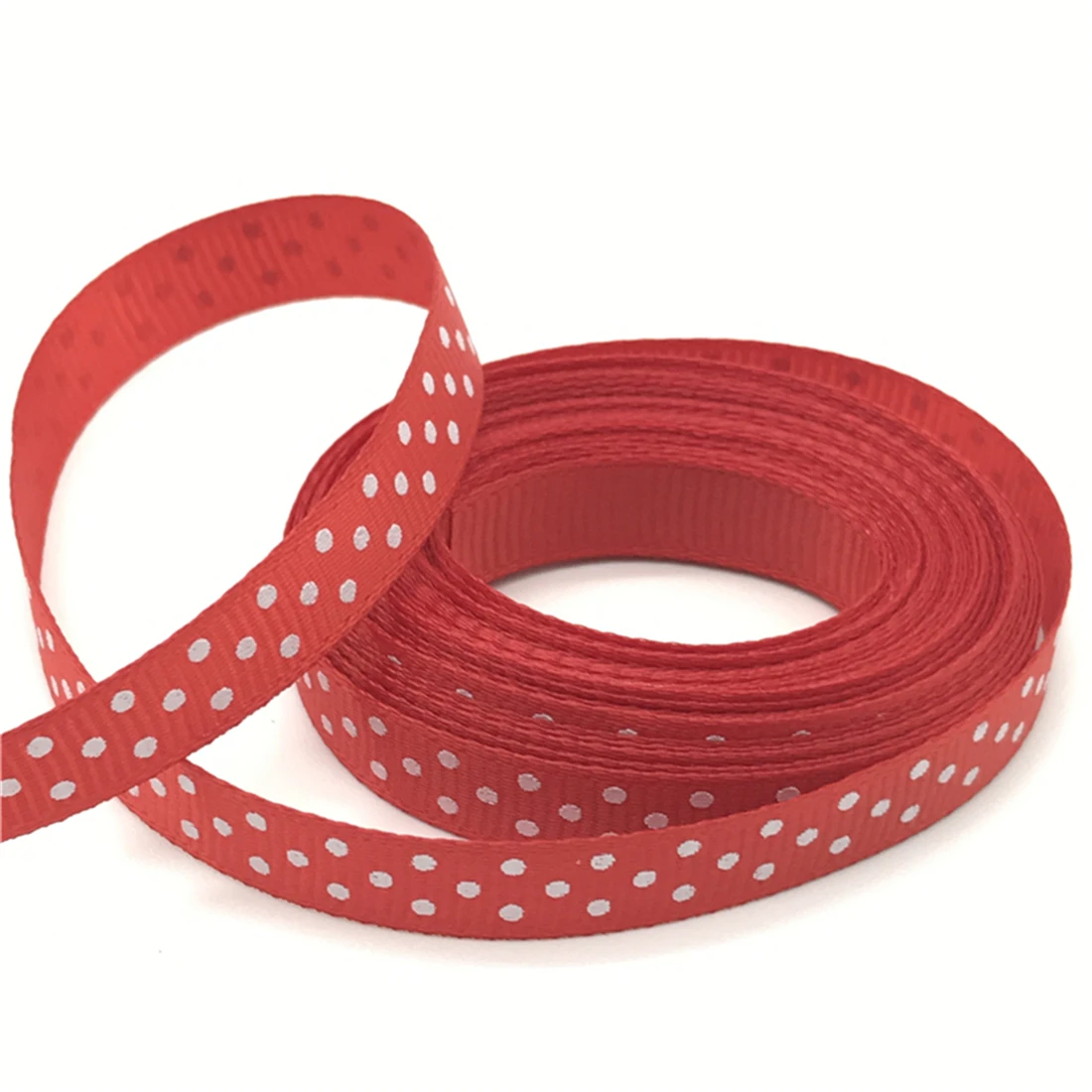 Ribbon Decoration Ribbon Supplies Grosgrain Ribbon Christmas Ribbon Sewing Ribbon 5yards/lot 3/8'' 10mm Grosgrain Ribbon Printing Polka Dot Hair Bow Party Christmas Wedding Decoration