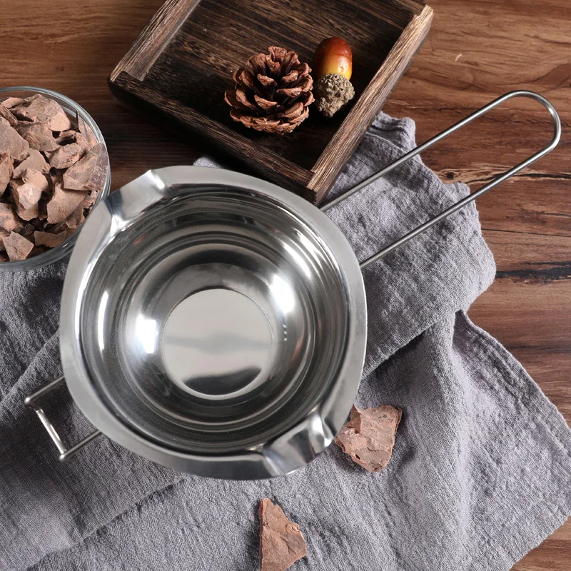 Stainless Steel Chocolate Melting Pot Double Boiler Butter Melt Pan Long Handle Double Boiler Milk Heating Pot Bowl Baking Tools (3)