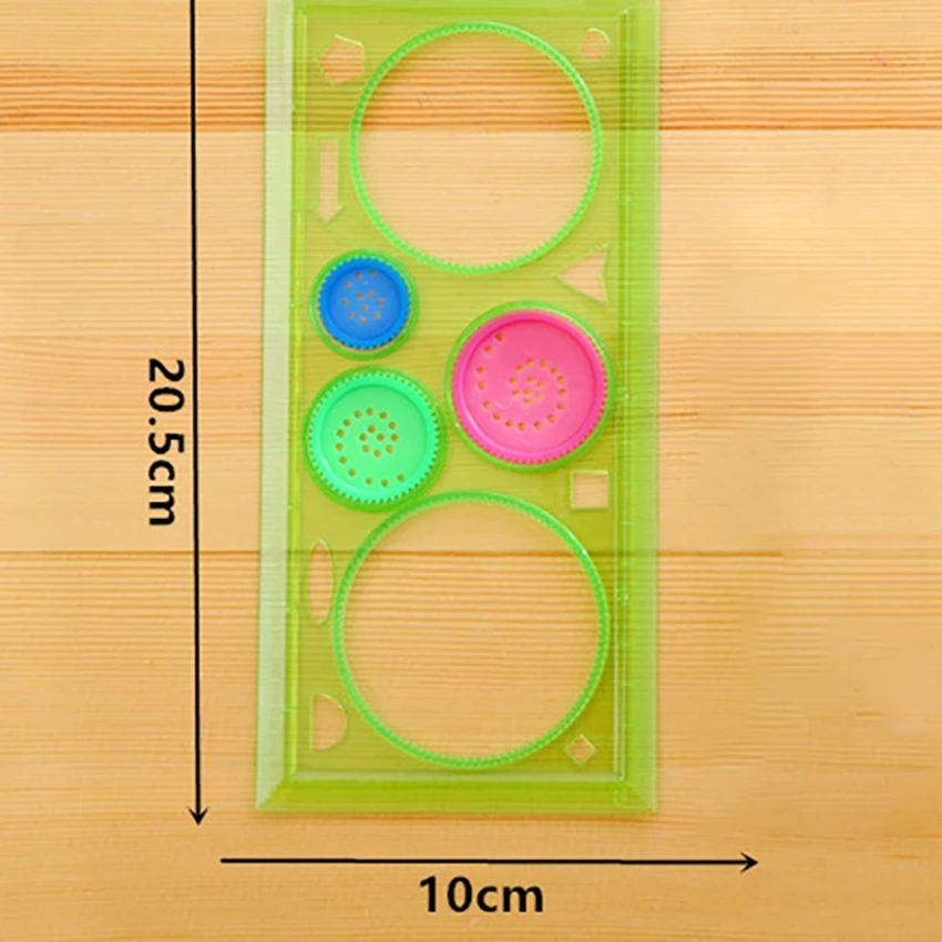 4 цвета прозрачные пластиковые чертежи шаблоны измерительная линейка круг шаблон геометрические линейки для школы и офиса
