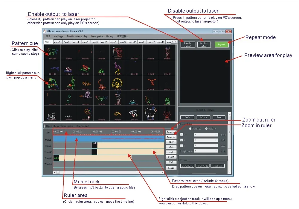 Лазерный сканер iShow3 ILDA 2016|light pro software|software onesoftware output |