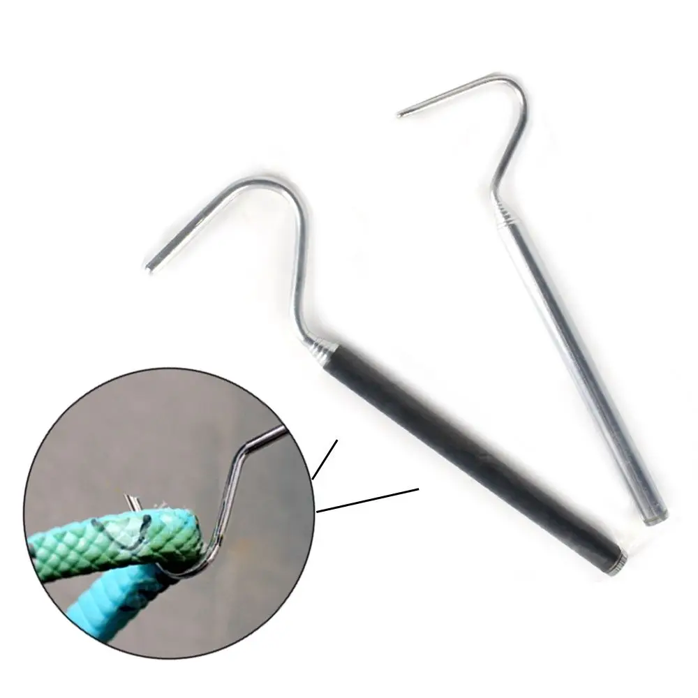 Reptile Snake Hook Snake Stick Hunting Catcher Extendable Stainless
