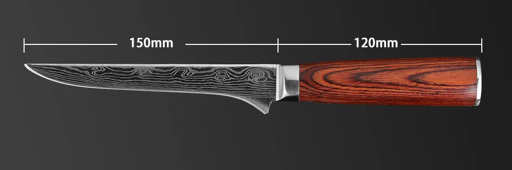 Кухонные ножи из нержавеющей стали 5,5 дюйма 7CR17, многофункциональный нож в японском стиле для очистки фруктов, нож для очистки костей, кухонный инструмент