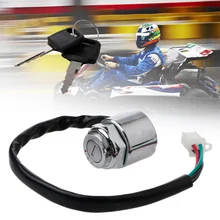Vehemo 2 шестерни 4 провода переключатель мотоцикла ключ зажигания электрический скутер прочный Байк ATV пусковой переключатель
