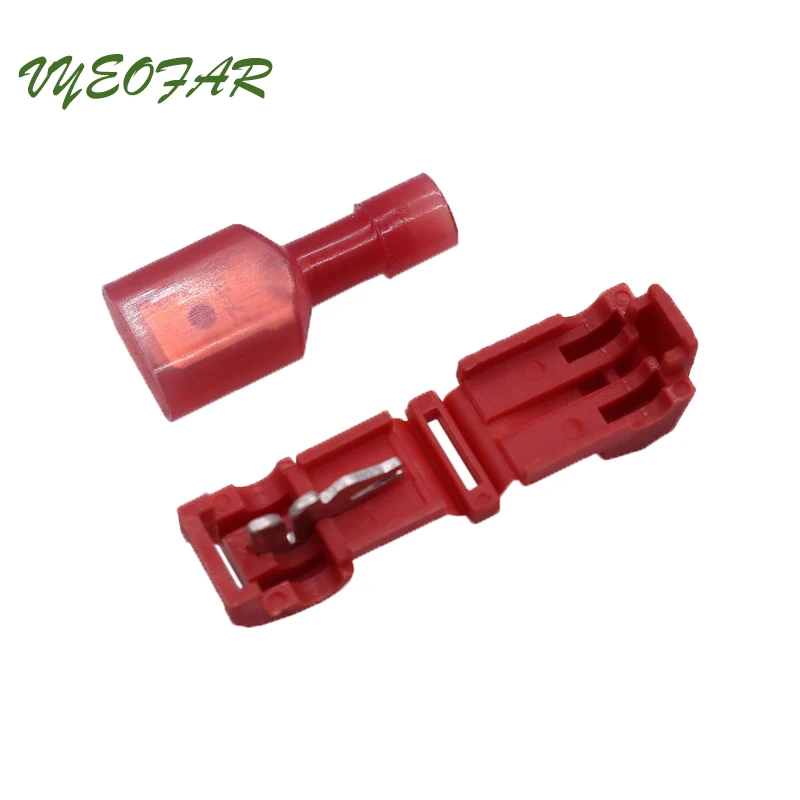 40pcs/lot 20 Set Red T Y Type Spade Terminal Splice Crimp Terminal