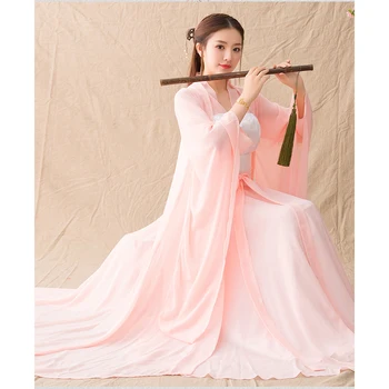 

Women Big Tailing Dramaturgic Costume Dress New Female Fluttering Dress Chinese Ancient Queen Peri Show Cosplay