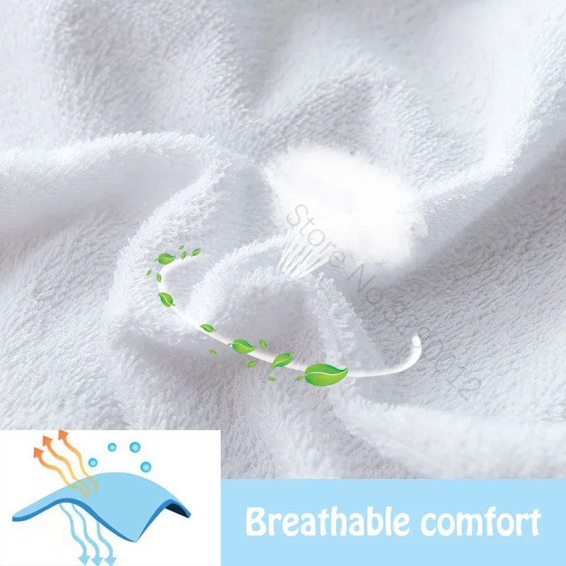  160X200 Cotton Terry Matress Cover 100% Waterproof Mattress Protector Bed Bug Proof Dust Mite Mattr