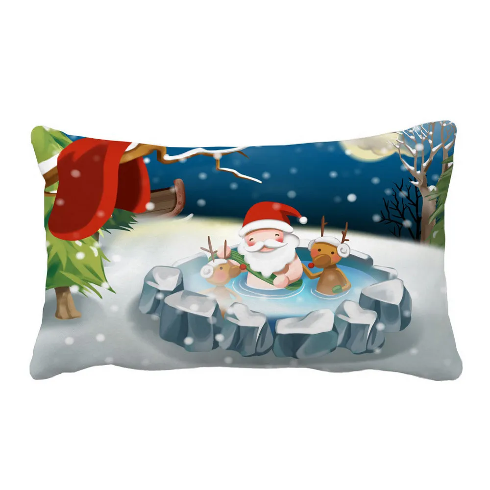 ISHOWTIENDA Рождественский Чехол на подушку наволочка для дивана под спину диванные подушки Cojines Decorativos para Sof декоративные подушки