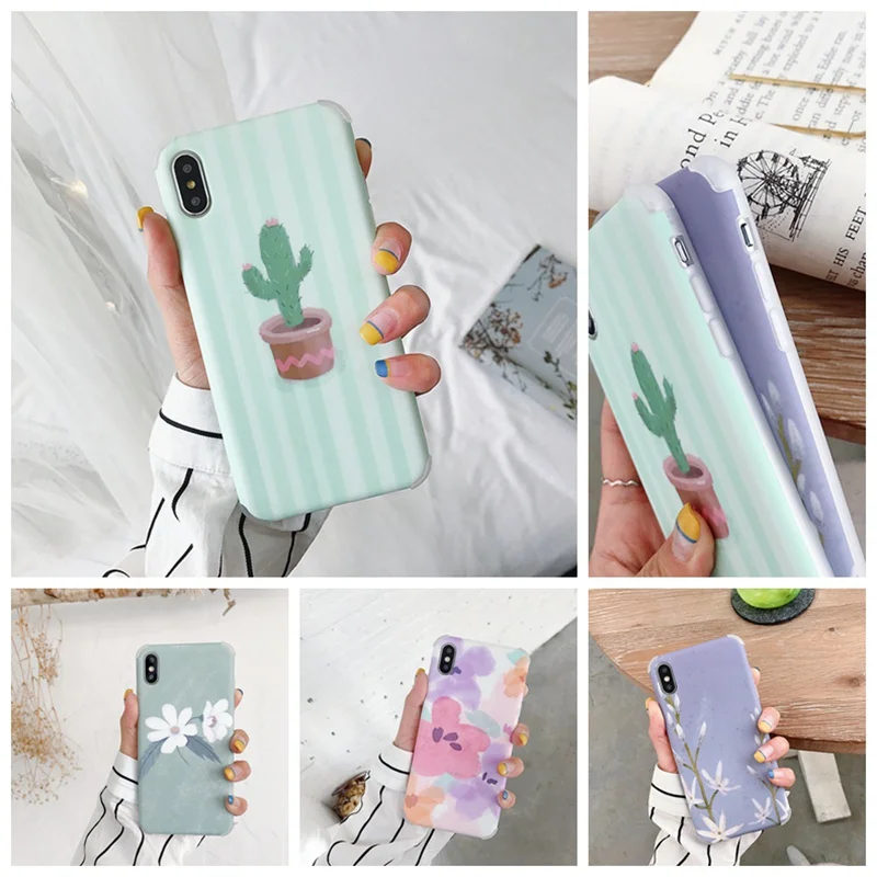 

Case for IPhone 7 Plus X 10 8plus Phone Cases 8 6 6s Plus XR XS MAX Anti-fall liquid skin feel phone back cover