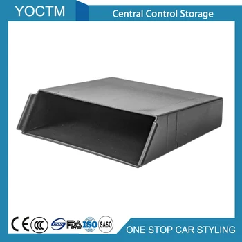 

New Left Central Control Storage Box For Nissan Patrol 2017+ Interior Accessories Car Styling 1pcs ABS Black Interior Covering