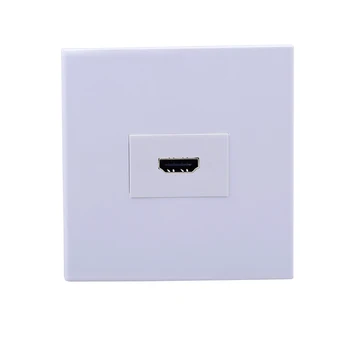 

Free Solder HDMI2.0 Wall Outlet 86x86mm Size HDMI Faceplate No Welding Outer Frame Universal Using