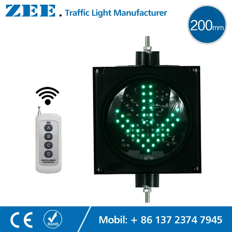 Remote Controller 200mm LED Traffic Light Red Cross Green Arrow LED