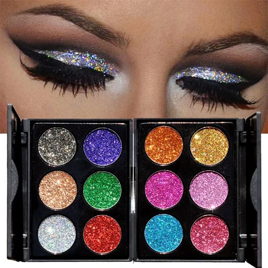 Buy Glitter Shimmer Makeup 6Color Powder Cosmetic