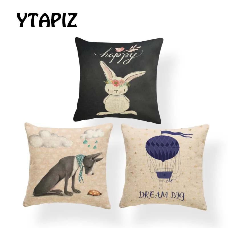Наволочка для подушки с рисунком животных из мультфильма &quotСобака фламинго&quot