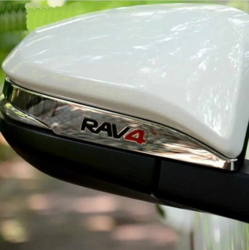 

Rear view mirror decorations for Toyota RAV4 2013 2014 2015 monorail RAV4 chrome ABS side mirror cover trim shape 2/set
