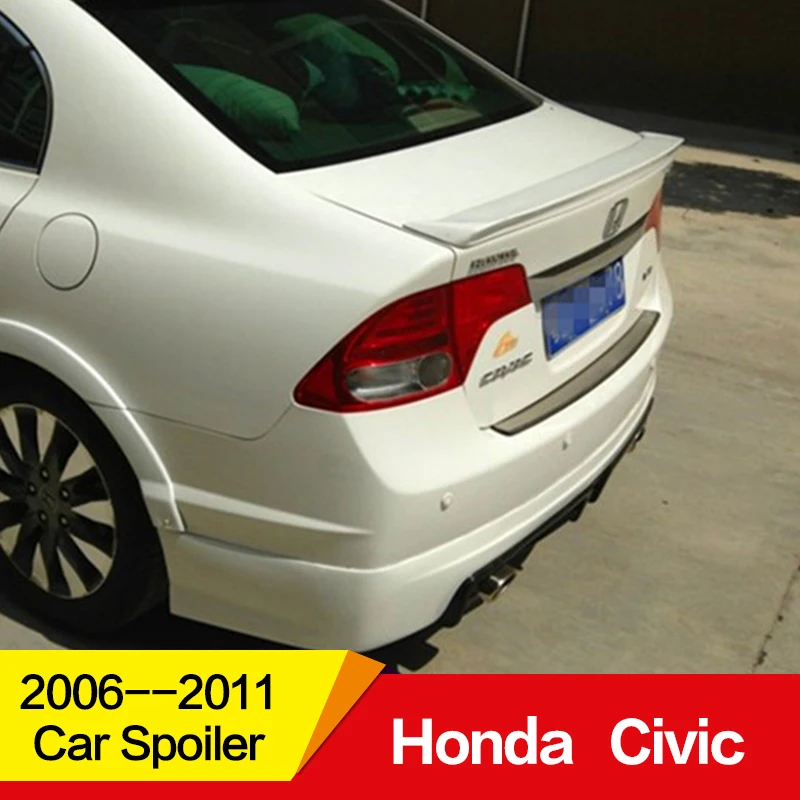 

Use for Honda CIVIC spoiler 2006--2011year ABS material ciimo rear wing with colour decoration dedicated Accessorie car refitt