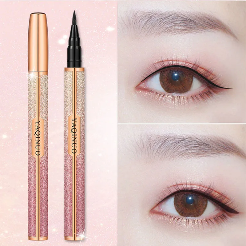 

Starry sky Eyeliner durable waterproof not blooming eyeliner waterproof liquid eyeliner brown maquiagem profissional completa