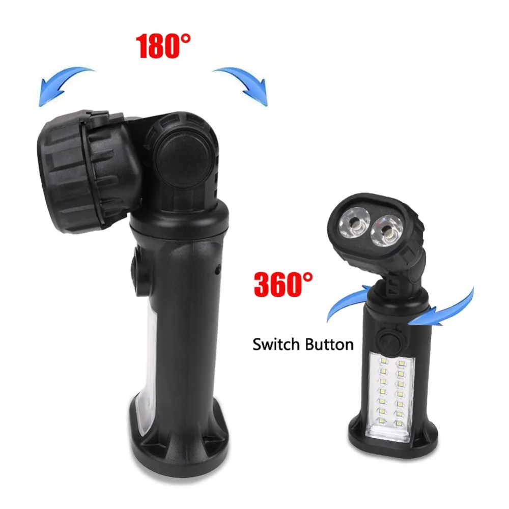 Портативный светодиодный фонарик 14 * SMD + 2 ных фонаря Рабочий фонарь ночник