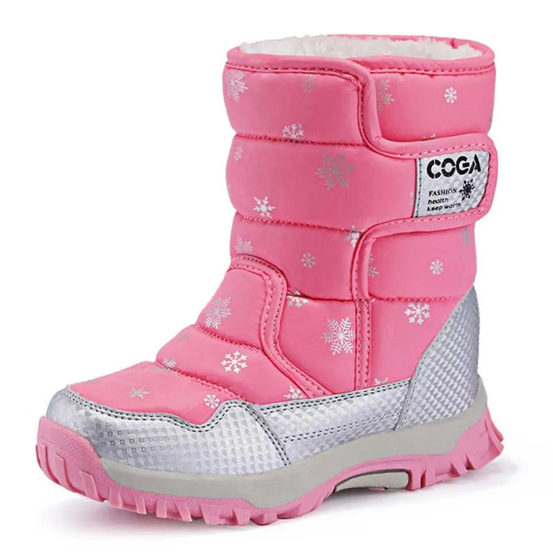 

Christmas Shoes Fashion Winter Boots Kids Casual Shoes Outdoor Warm Snow Boots Boys Girls Mid-Calf Waterproof Rainboots