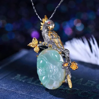 شراءقلادة من الفضة الإسترليني S925 بروش وثنائي الاستخدام مصنوع يدويًا للرجال والنساء مجوهرات يدوية إيطالية مصنوعة من الفضة التايلاندية